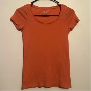 Merona Short Sleeve Top Orange T-Shirt
